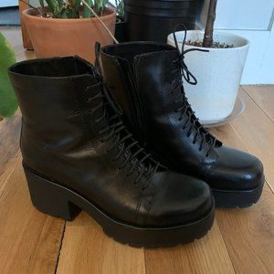 Vagabond Dioon Leather Boots - Size 38